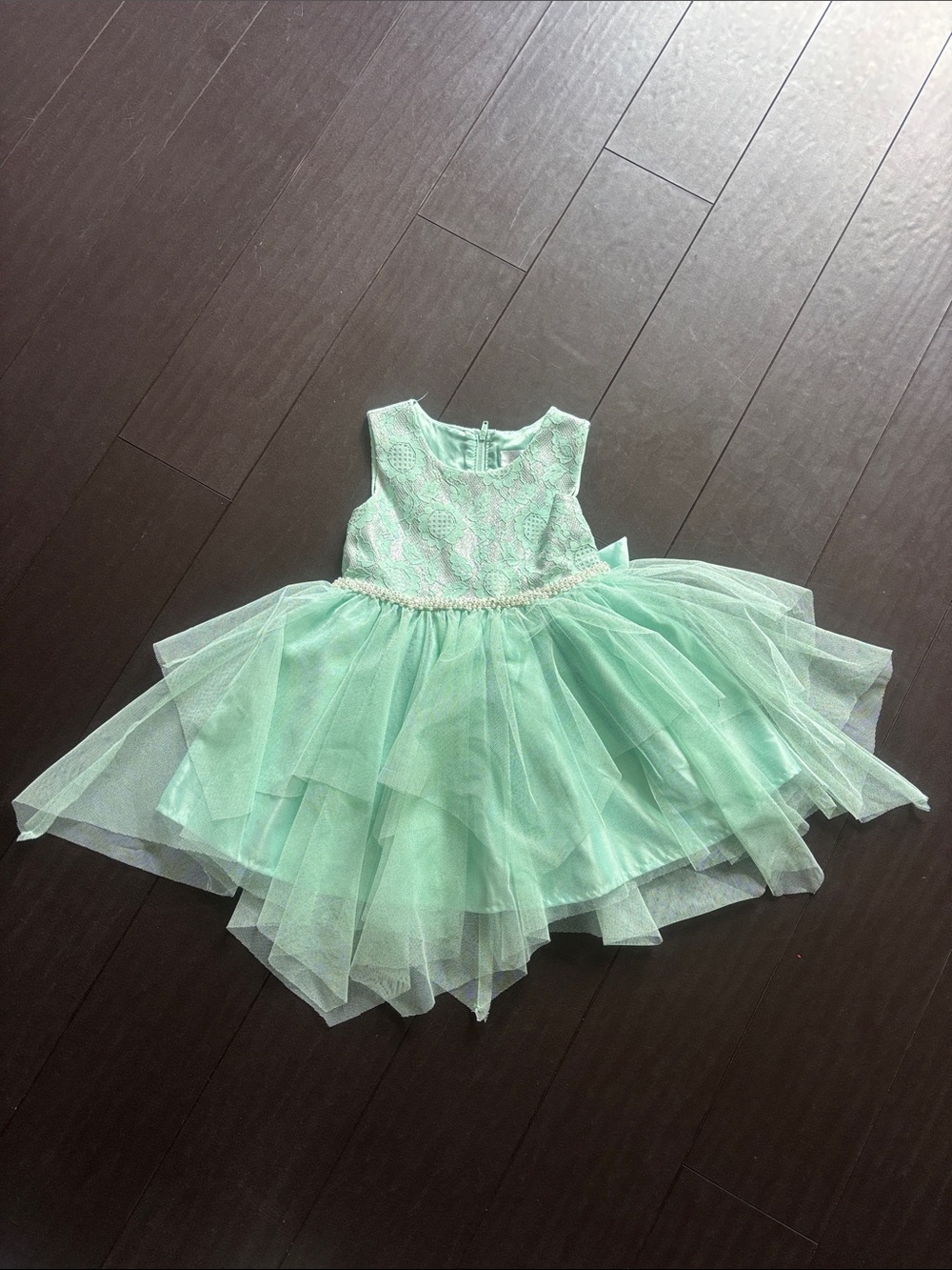 Biscotti Mint Tulle Lace Party Dress for Girls